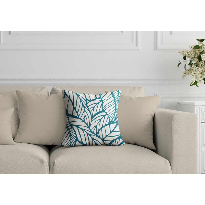Housse et insert de coussin extérieur d'extérieur, H 17 po x l 17 po, Émeraude
