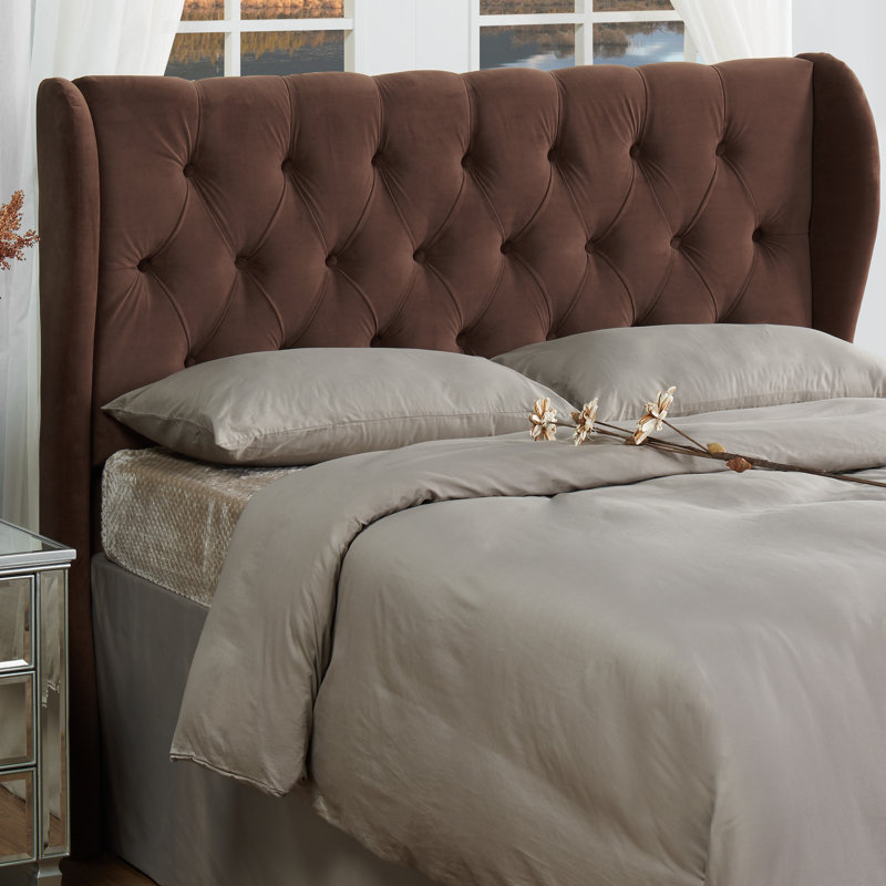 Occhionero Upholstered Headboard, King / California King, Chocolate