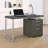 Rectangle Office Desk With Storage Drawers-1367204039