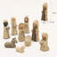 Elegant Cable Knit Nativity Set | 9-Piece Holy Family Figurines
