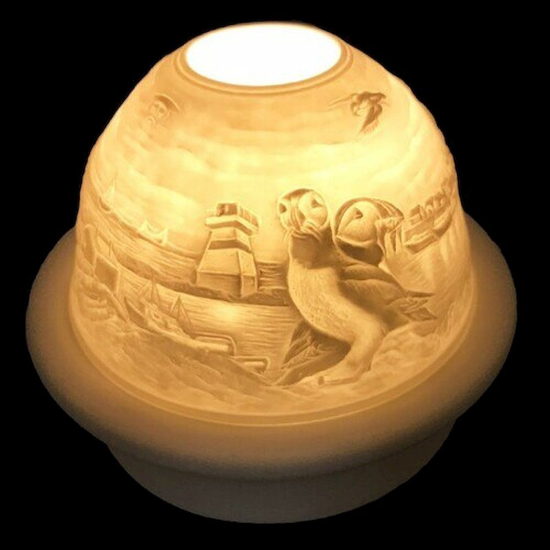 Photophore de table en porcelaine 4 po