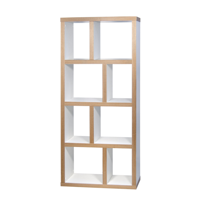 Stetson 4 Level Cube Unit Bookcase, Pure White / Plywood