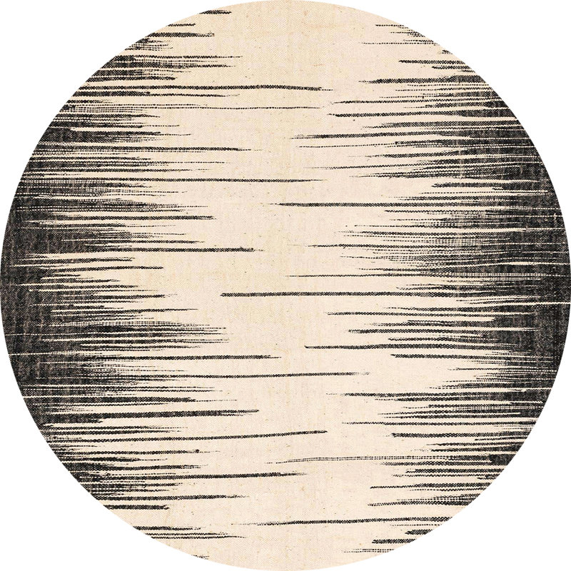 Gapspard Abstract Indoor Rug, Round 4'