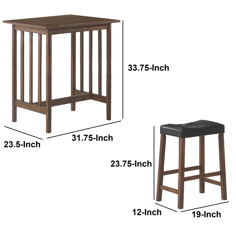 Jonnae 2 - Person Four Leg Dining Set