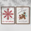 Tis the Season flocon de neige - reproduction encadrée de qualité supérieure - prête à être accrochée - aucun clou requis - aucun clou requis-840445825-840445828