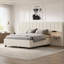 Lit plateforme tapissier avec grande tête de lit, mobilier de chambre à coucher, velours-1538685937-1538685940