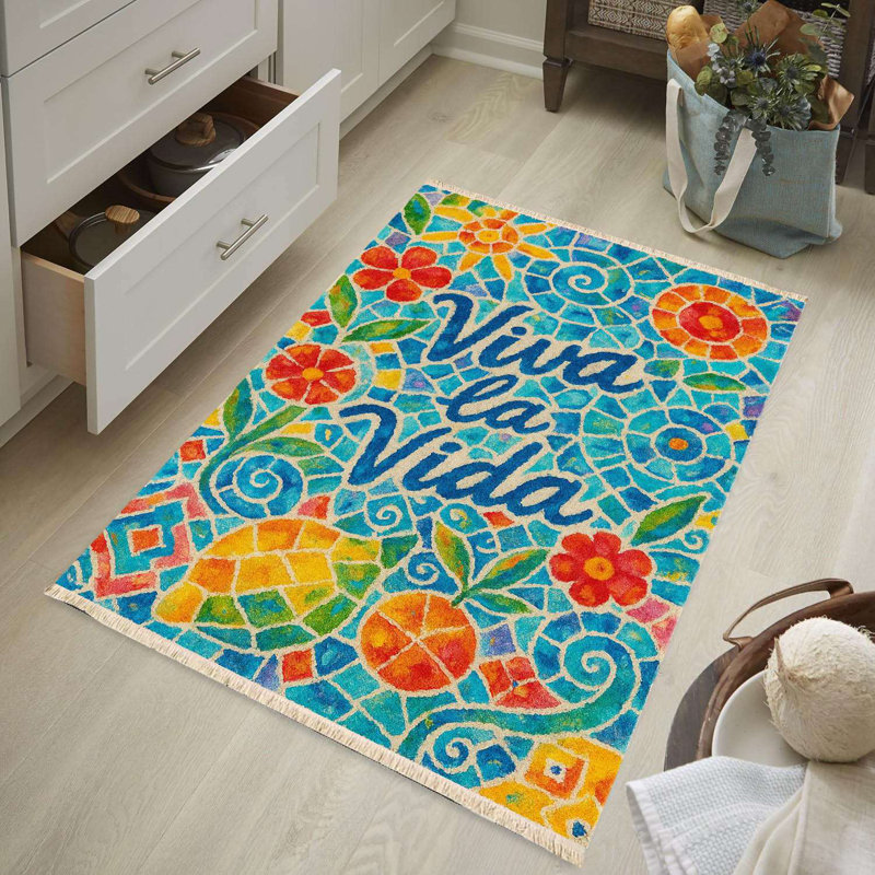 Tapis de couloir mosaïque «Viva La Vida»