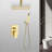 Ceiling Mounted Shower System Combo Set With Handheld And 16"Shower Head-118580283