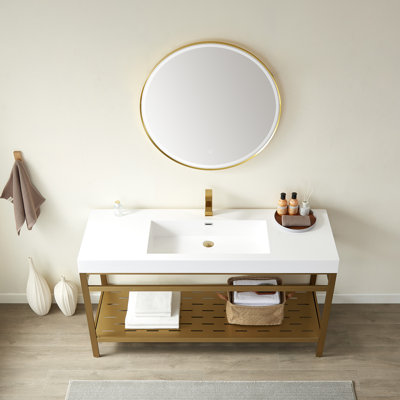 Kenyatta 60" Single Bathroom Vanity Set with Mirror