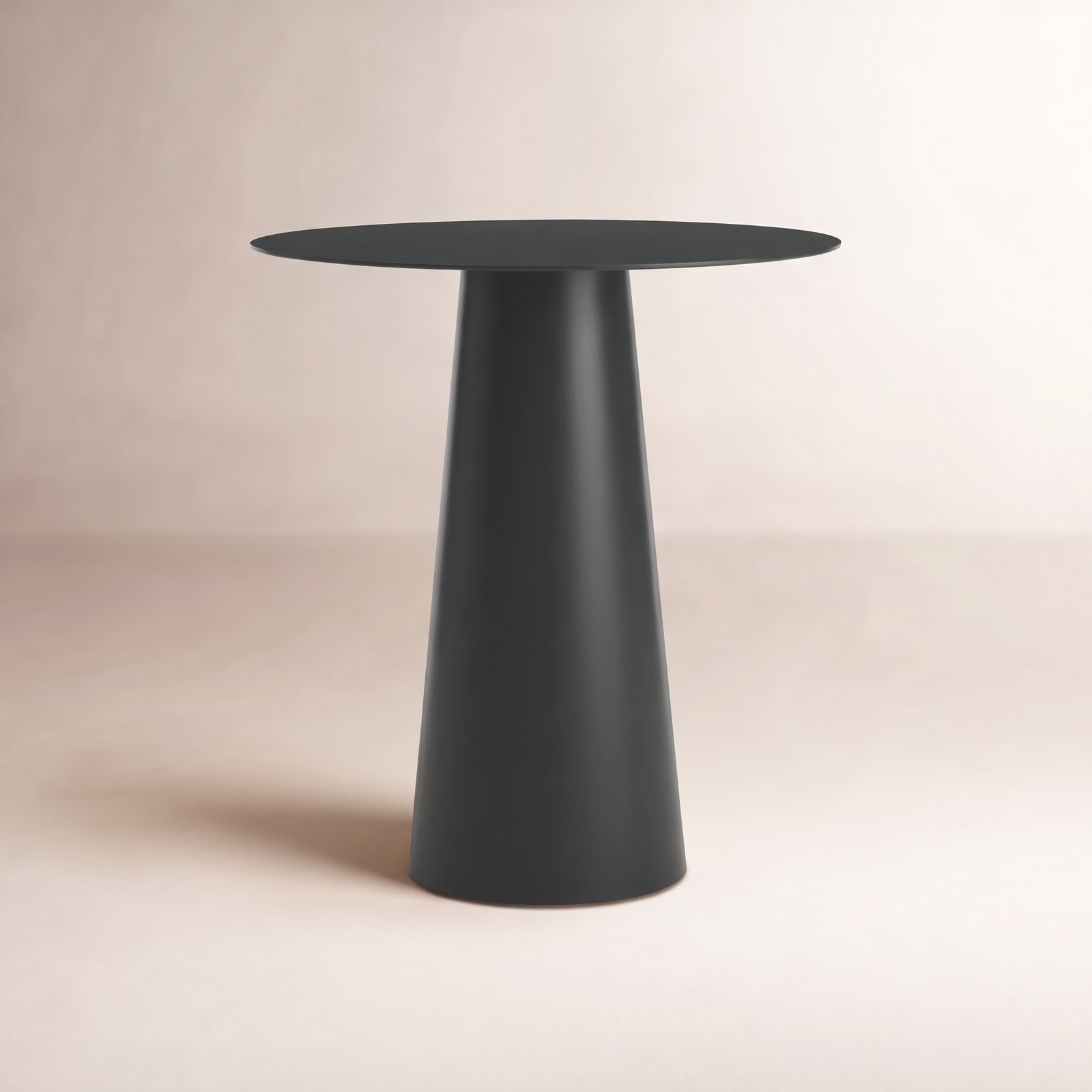 Circula Dining Table, 36" W x 36" L, Oblivion, Bar (40" Height)