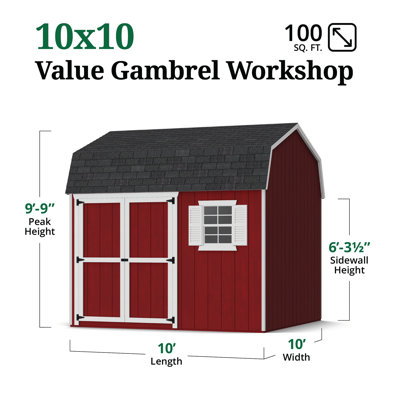 Value Gambrel Workshop Shed