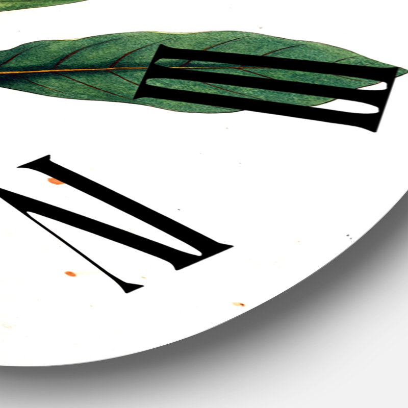 Vintage London Plants I - horloge murale maison de campagne, Moyenne