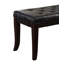 Élégant banc capitonné en similicuir pour une décoration intérieure élégante et durable avec des pieds-886803788