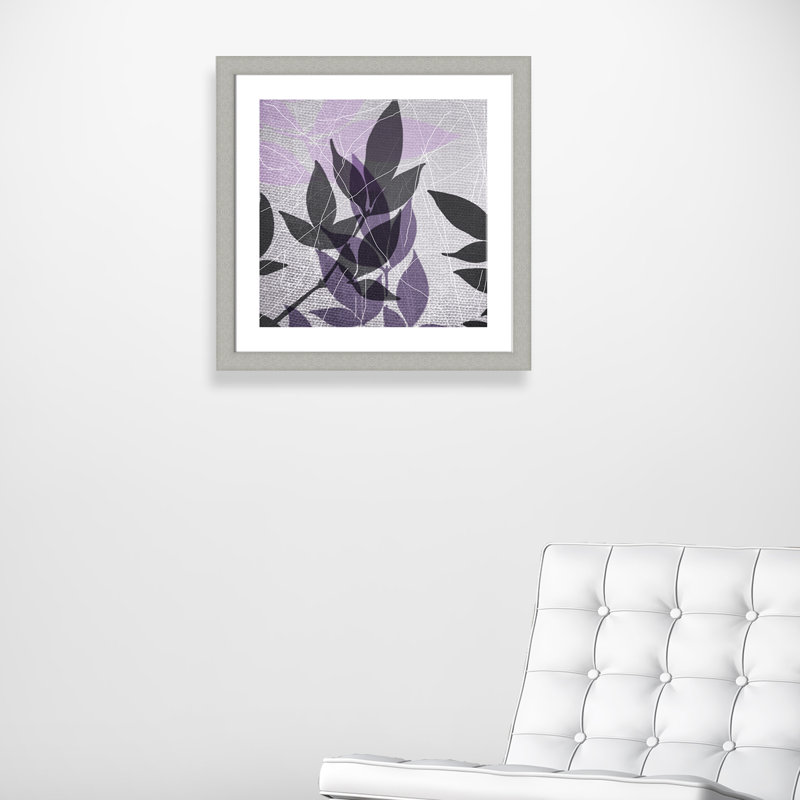 «Vibrant Purple Leaf III» par Eada, impression encadrée