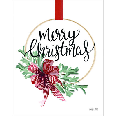 «Merry Christmas Mistletoe II», reproduction sur toile tendue