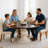 47.2"W Retro Country Style Round Dining Table-501745826