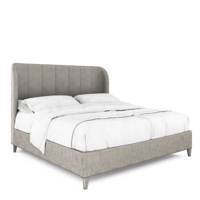 Upholstered Wingback Bed