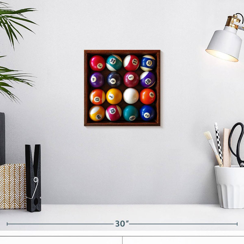 Ensemble de boules de billard Senne, H 10 po x l 10 po
