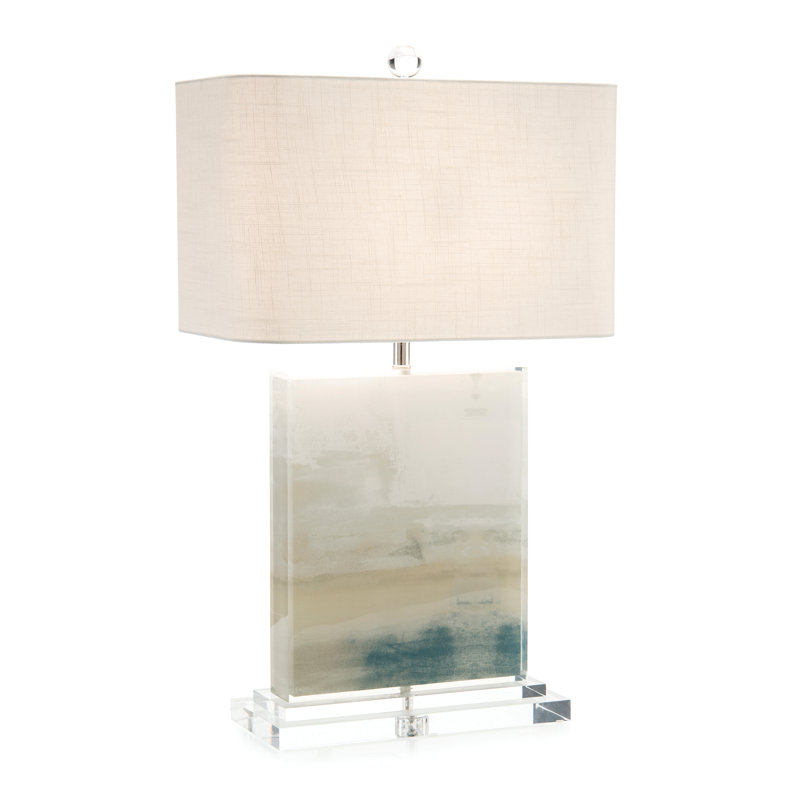 Lampe de table 30 "blanc cassé / bleu / transparent Carol Benson-Cobb's