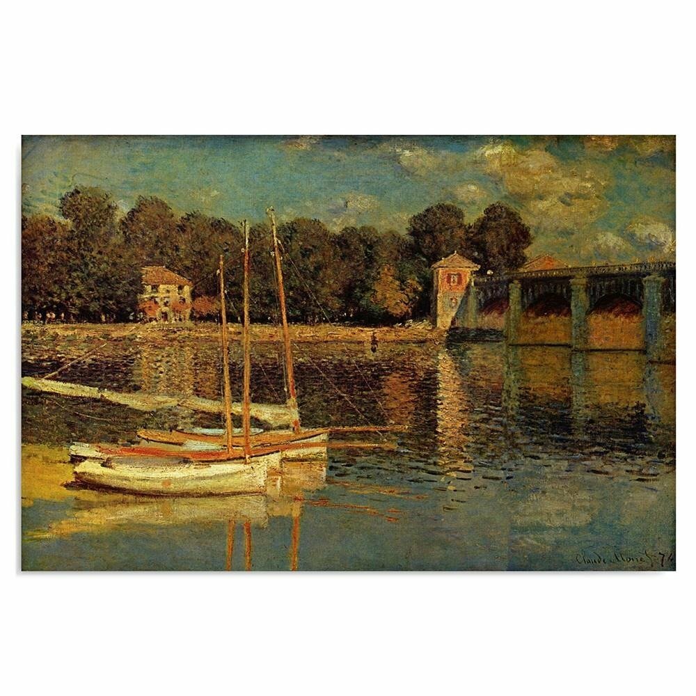 Leinwandbild Brücke bei Argenteuil von Claude Monet