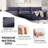 Wynter 6-Piece 189.7" Upholstered Chenille L-Shape Sectional-1438475874
