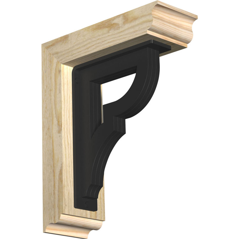 Support de fer triple Bradford, H 14 po x P 11 1/2 po, Sapin Douglas de l 4 po x T 2 po (sciage brut)