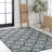 Amora Traditional Mediterranean Tile Design Turquoise/Cream Indoor/Outdoor Rug-1143297949