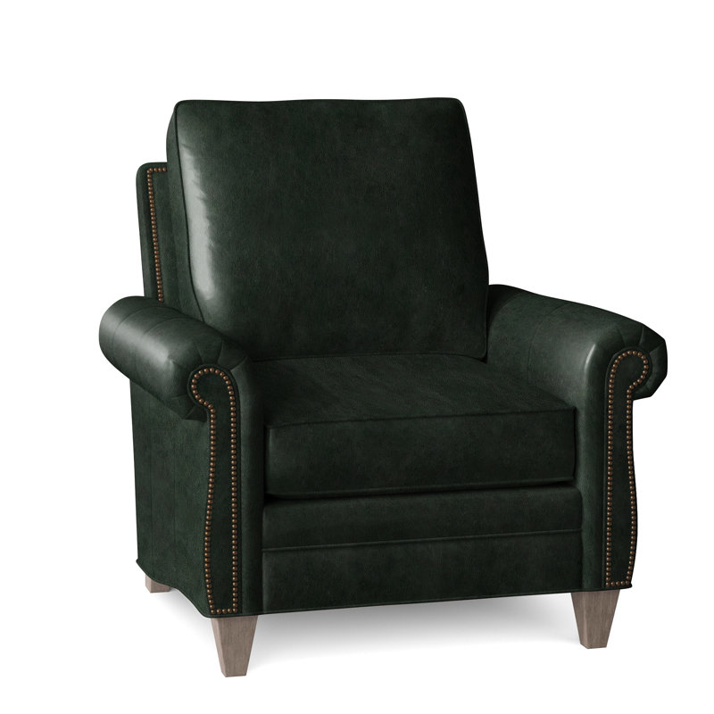 Reddish Armchair, Natural, Stone, Anilina Hunter Genuine Leather
