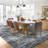 Elegant Oriental Machine Washable Rug with Rubber Anti-Slip Backing Ideal for Living Room, Dining Room, Bedroom, Office & Playroom-1603760369