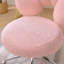 Chaise de bureau à domicile avec pivotement à 360 ° et housse en tissu - rose rotatif confortable-2140256733