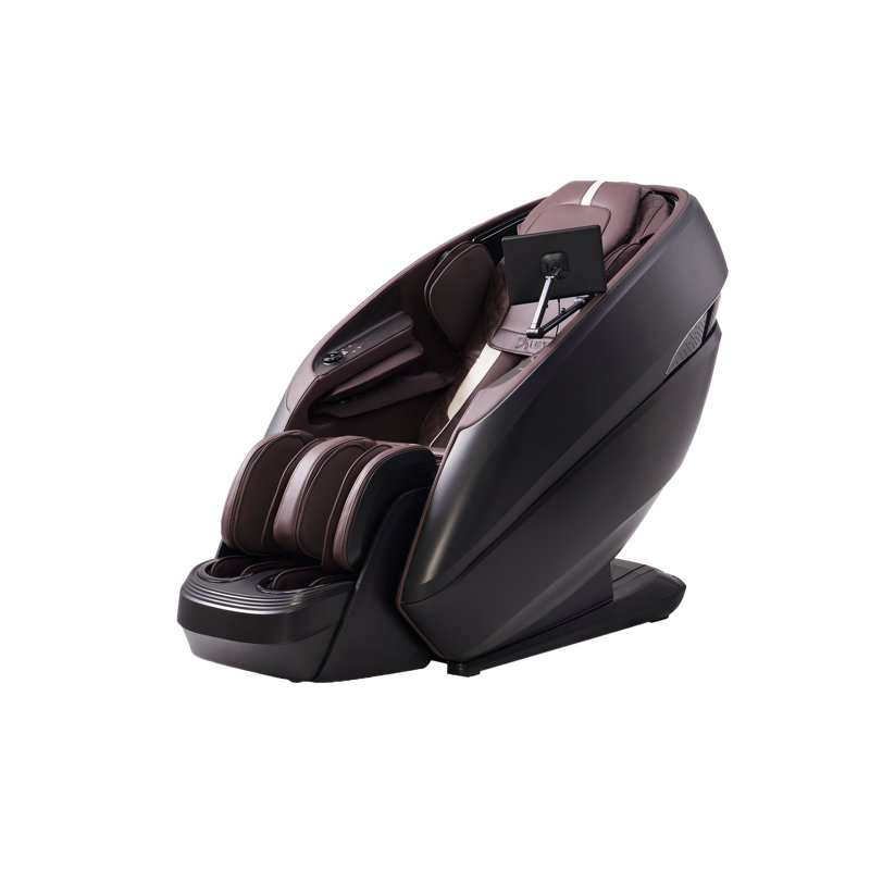 Fauteuil de massage chauffant en similicuir 4D Dual Core