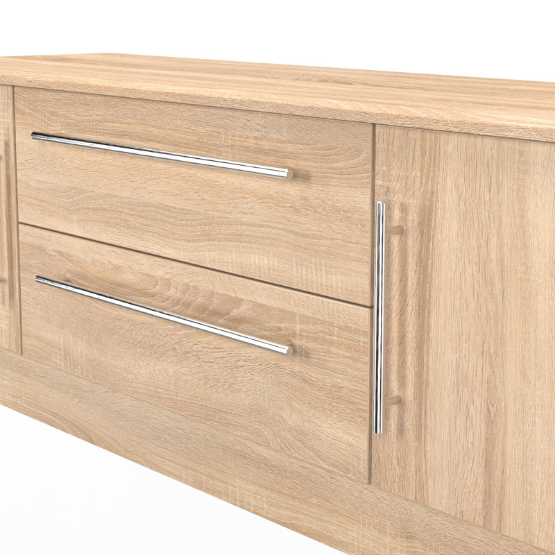 Beyhan Unfinished TV Stand for TVs up to 65", Natural