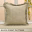 Housse de coussin en lin à motif floral Fabcline-106744455