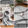 Modern Wave Curve Machine Washable Area Rug in Whige