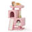 Duan 34" Cat Tree, Kitten Tower Condo Cat House with Scratching Post, Toy Ball, Ramp and Perch Bed-1238091247