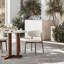 Chaise en bois massif avec coussin