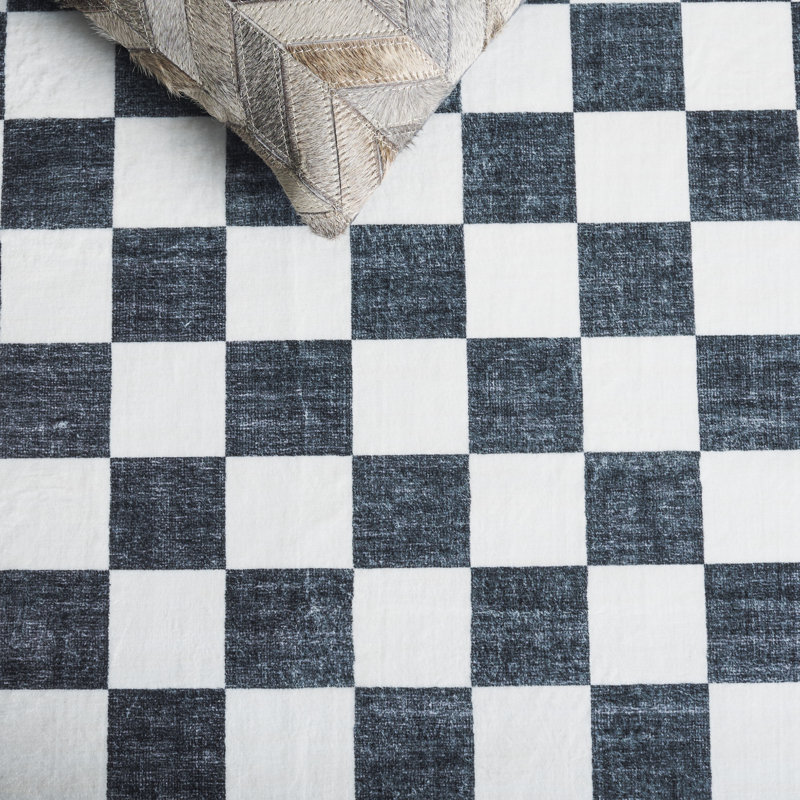 Tapis ivoire / noir Josalina Clara 936, Rectangle de 5 pi x 8 pi