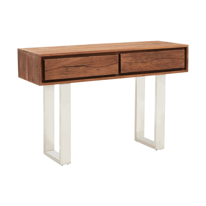 Grenkie 115cm Solid Wood Top Console Table
