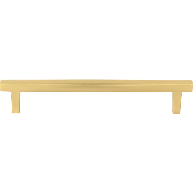 Whitlock Bar Pull, Brushed Gold, 3 3/4"