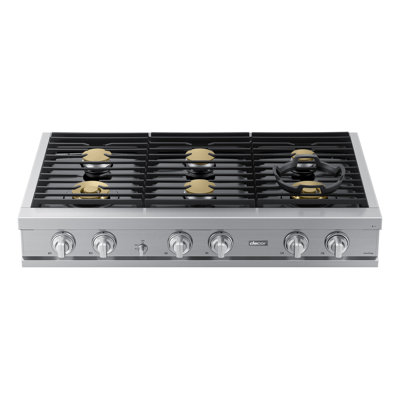 48" Gas Rangetop 6 Burners, NG/LP
