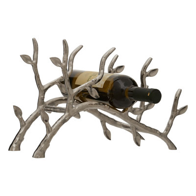 Kaley Tabletop Wine Bottle Rack in Silver