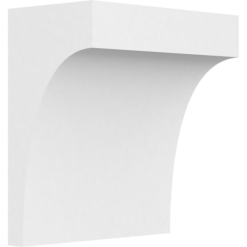 Corbeau standard en PVC de qualité architecturale Stockport, H 8 po x l 7 po x P 4 po