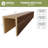 Sanded Smooth HeritageTimber Faux Wood 3-Sided Ceiling Beam (U-Beam)-95689869-95689829
