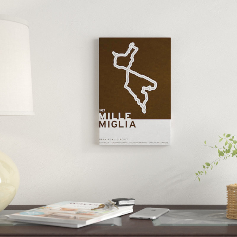 1927, Mille Miglia par Chungkong - impression sur toile tendue, H 12 po x l 8 po x P 0,75 po, Toile tendue, Pas de tapis