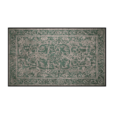 Machine Washable Gray Area Rug