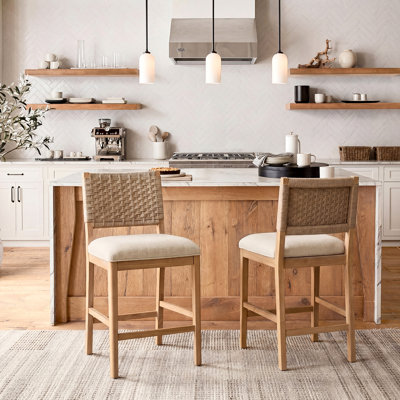 Ensemble de 2 tabourets de comptoir Helianthe
