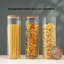 Ensemble de pots de rangement en verre empilables Holden