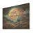 Blue Horizon Of Heart Trees Landscape I - Tree On Wood Print-976565629