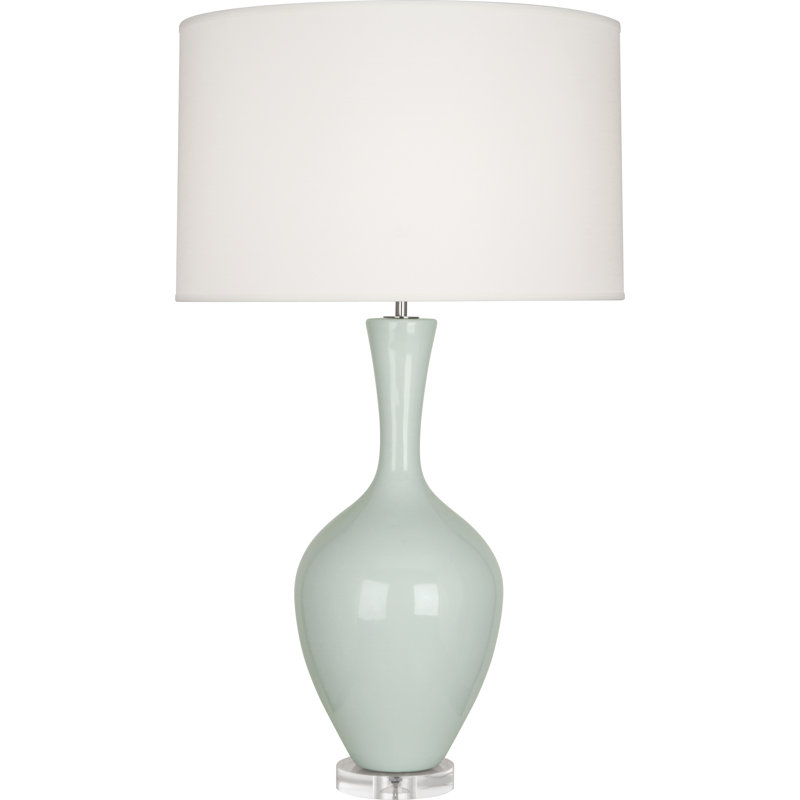 Audrey Resin Table Lamp, Celadon