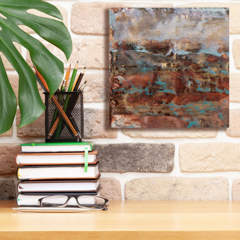 «Dusky Horizon 1» par Alicia Ludwig, art mural sur toile, H 12 po x l 12 po x P 0,75 po